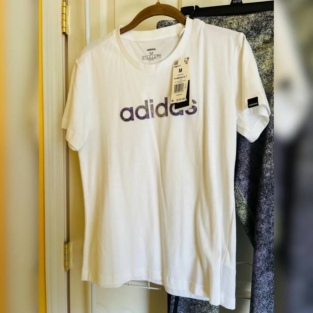 Womens Adidas Feel Brilliant Leggings & Shirt Set (both Size M) - Picture 2 of 3